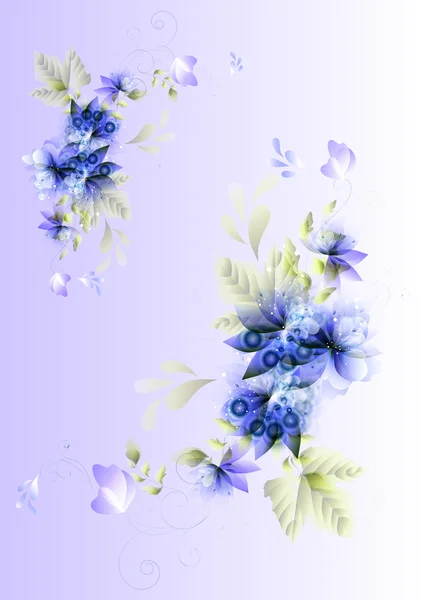 Prachtige vector floral achtergrond — Stockvector