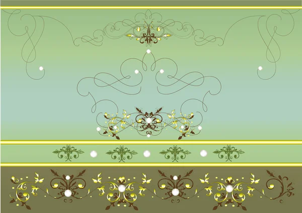 飾りのビンテージ ベクトルの背景 — ストックベクタ