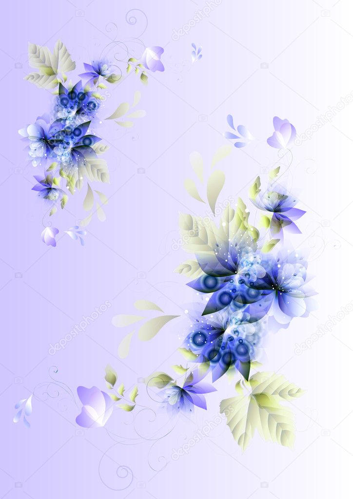Beautiful vector floral background
