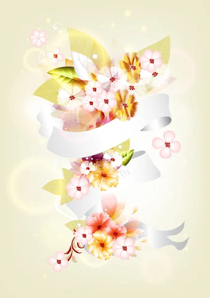 Πολύχρωμο floral σύνθεσή — Διανυσματικό Αρχείο