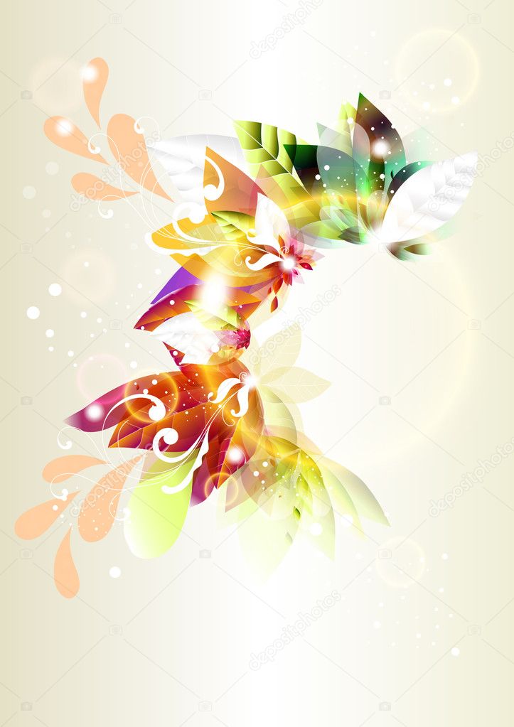 Colorful abstract vector shiny background or frame