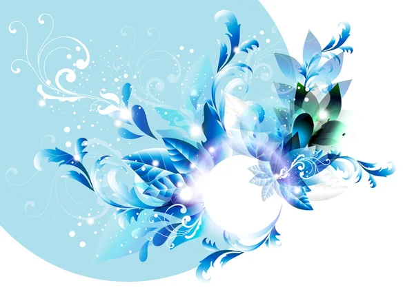 Illustration vectorielle des fleurs abstraites — Image vectorielle