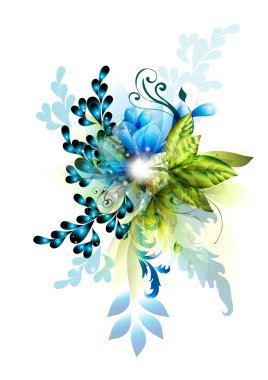 Vector floral design clipart