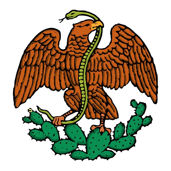 Color mexican eagle — Stock Photo, Image