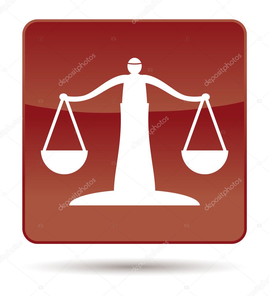 Icon of justice scales