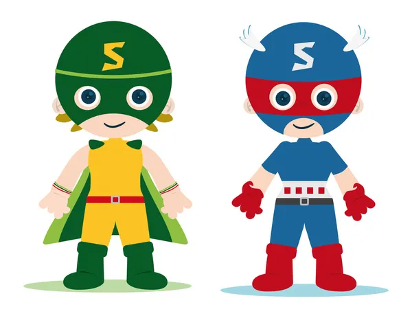 Miúdos super heróicos — Fotografia de Stock