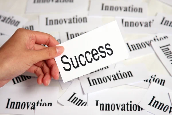 La innovación hace que el éxito — Foto de Stock