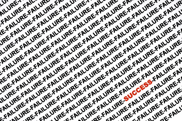 Успіх серед провал — стокове фото