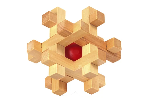 Drewniane puzzle — Zdjęcie stockowe