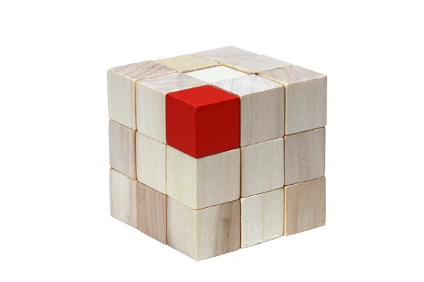 木造パズル — ストック写真