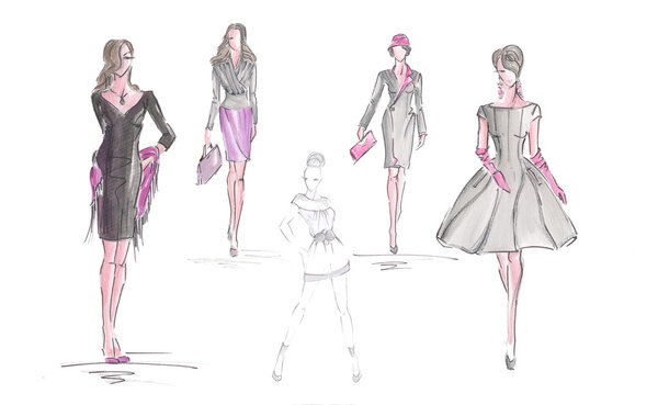 Bosquejo de moda — Foto de Stock