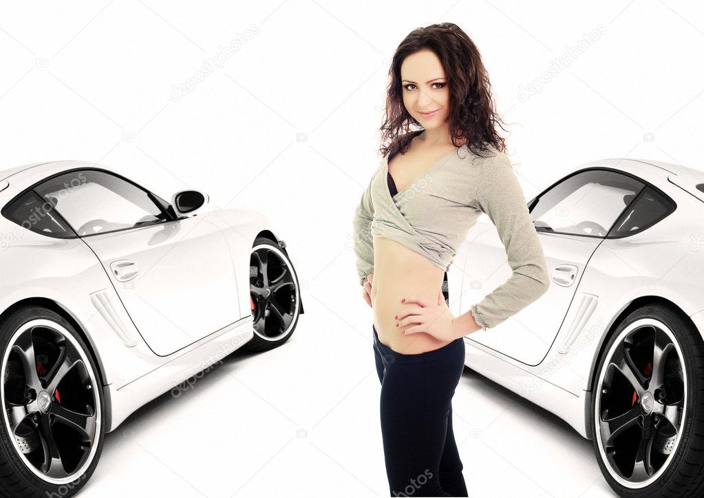 Sexy Girl and Car