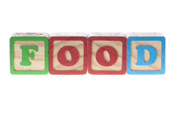 stock image Food wooden cubes