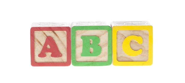 Cubos de carta ABC — Fotografia de Stock