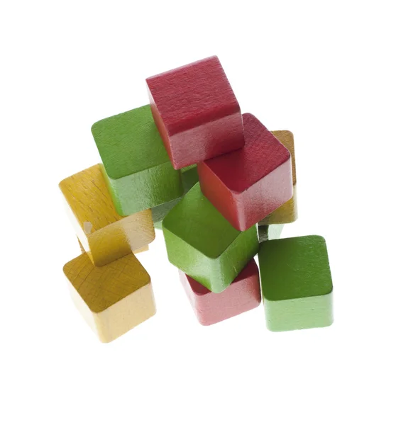 Jogar cubos em forma aleatória — Fotografia de Stock