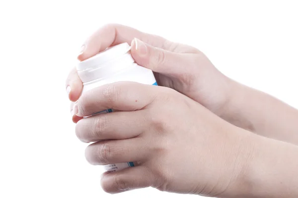 Stock image Hand with pills