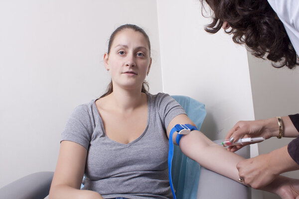 Процедура сдачи крови
