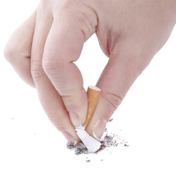 Stub out a cigarette — Stock Photo, Image
