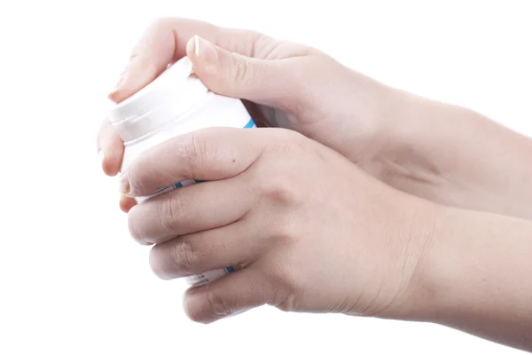 stock image Hand with pills