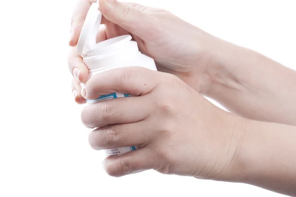 stock image Hand with pills