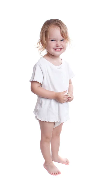 Bambina con margherita — Foto Stock
