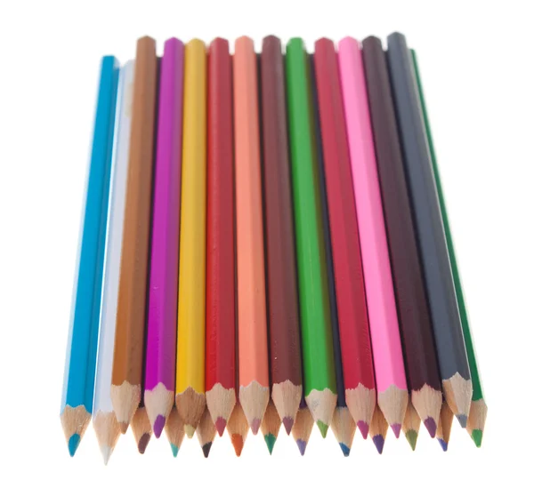 彩色铅笔编排 — 图库照片