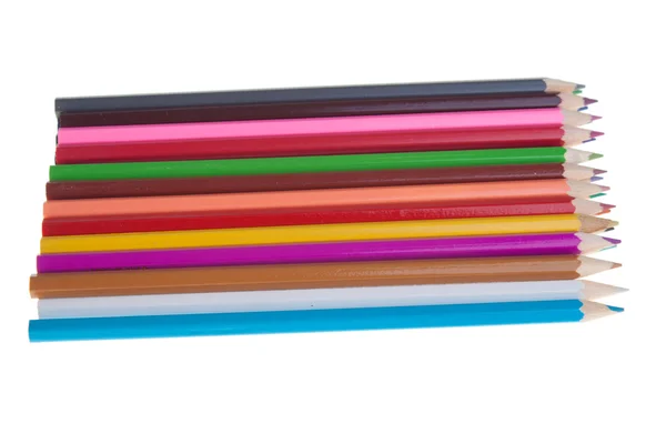 Колір олівці впорядкування — стокове фото