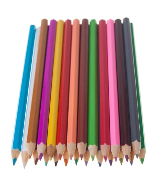Disposición de lápices de color —  Fotos de Stock