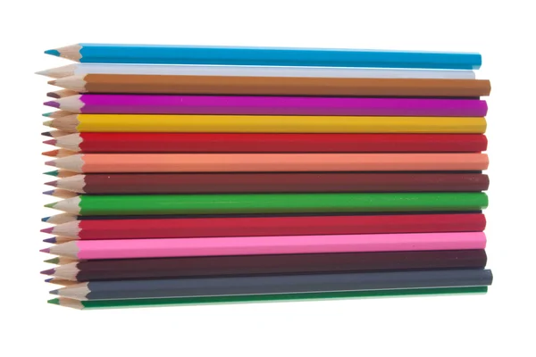 Disposición de lápices de color —  Fotos de Stock