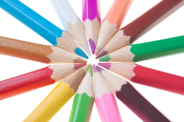 Arrangement de crayons de couleur — Photo