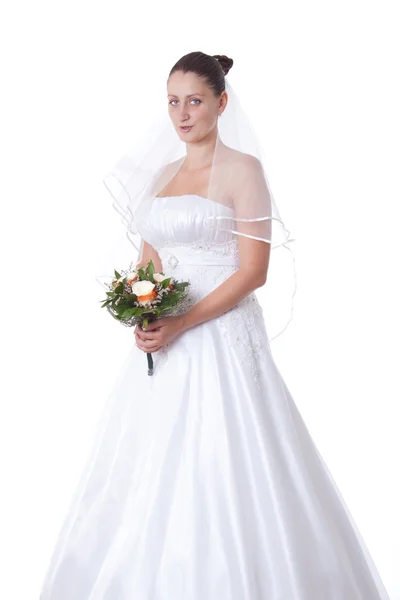 Невеста с вуалью — стоковое фото