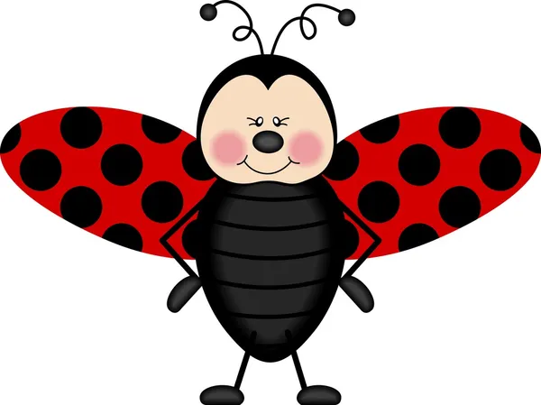 Ladybug wings — Stock Vector