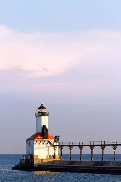 Michigan city, Indiana deniz feneri — Stok fotoğraf