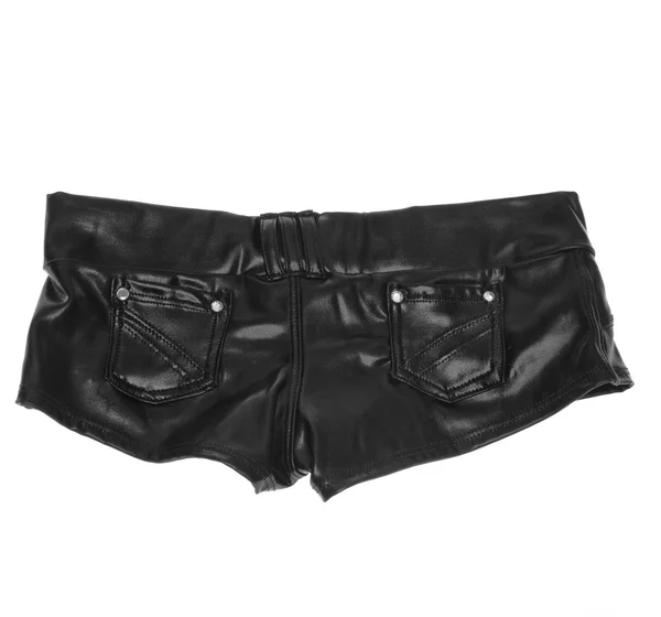 Sexy pouco preto espólio curto shorts — Fotografia de Stock