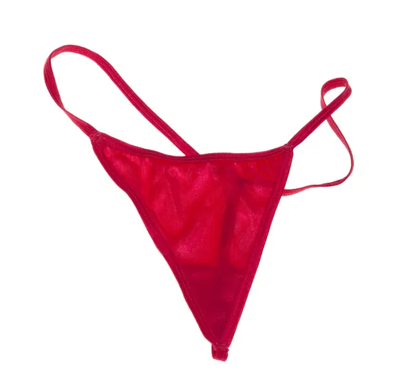 Sexig röd thong underkläder — Stockfoto
