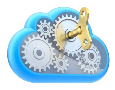 Cloud computing concept clipart