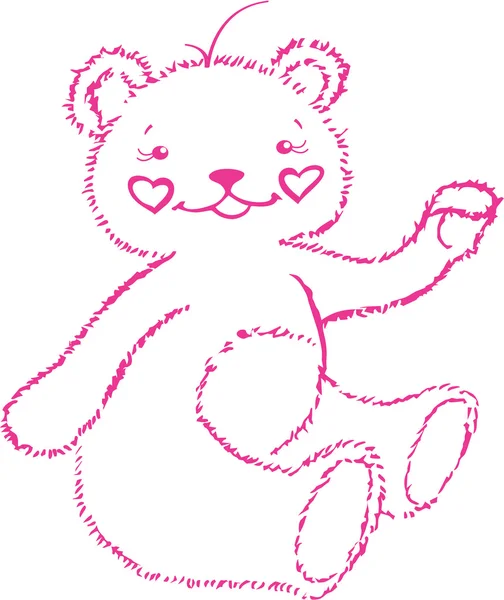 Detta är rosa björnen-cub — Stock vektor