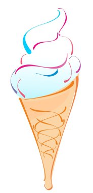 The ice cream vector clipart