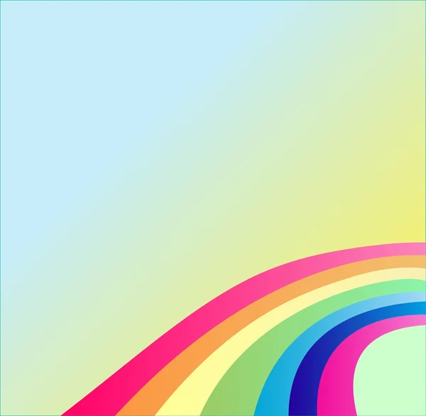 O arco-íris — Vetor de Stock