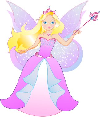 The princess is a butterfly clipart