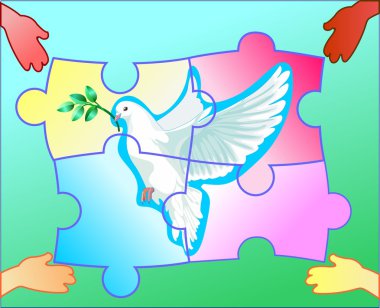 The symbol of peace clipart