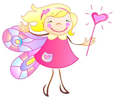 The princess is a butterfly clipart