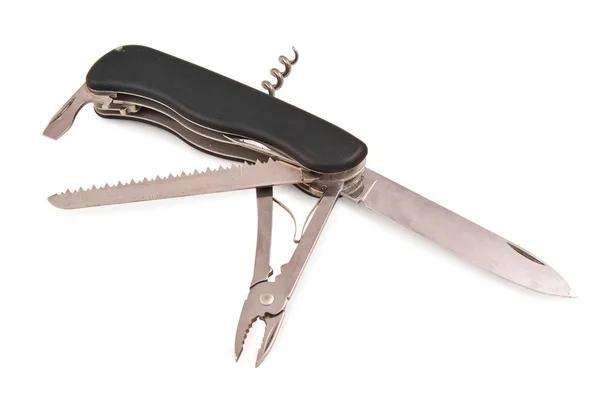Składany nóż izolowany na białym tle — Zdjęcie stockowe