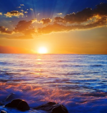 Sunrise deniz kenarı