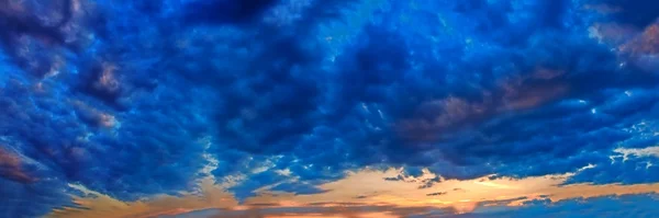 stock image Dramatic evening sky panorama