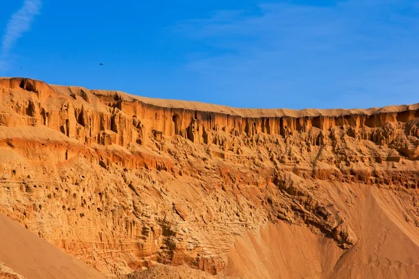 赤い砂の壁 — ストック写真