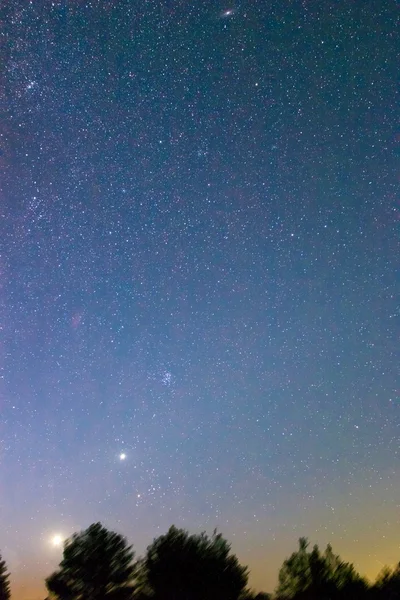 Hajnali égen csillagok — Stock Fotó