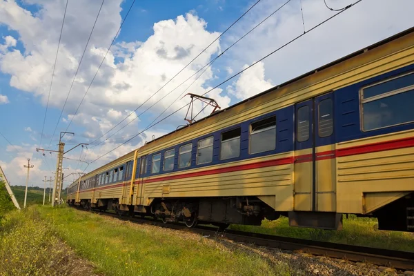Running train — Stock Photo, Image