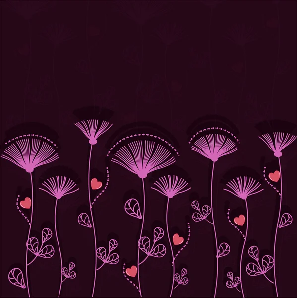 Fond floral abstrait — Image vectorielle