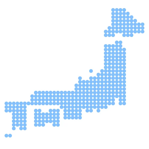 Japonsko mapa — Stockový vektor